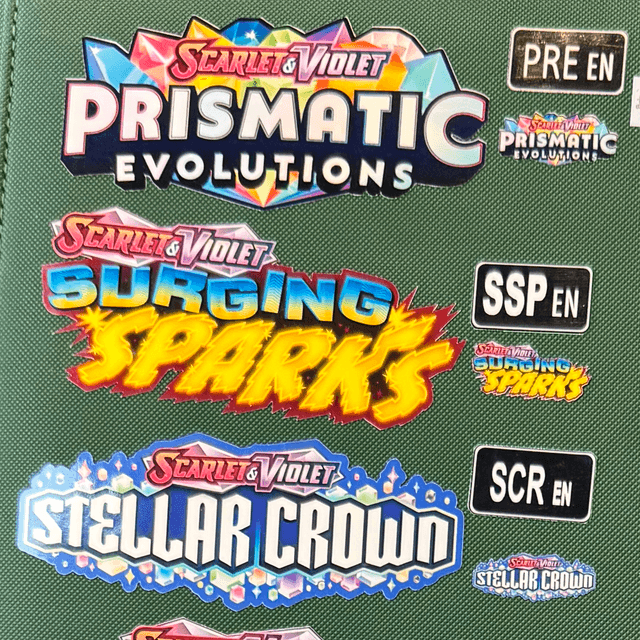 Scarlet and Violet Set stickers